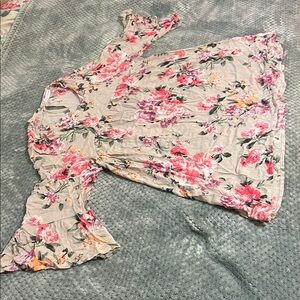 Chris & Carol Floral Pink and White Tunic